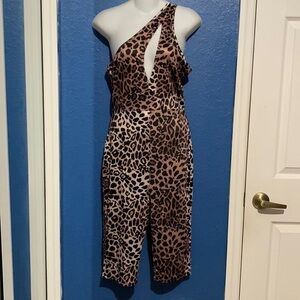 Leopard print jumpsuit size S